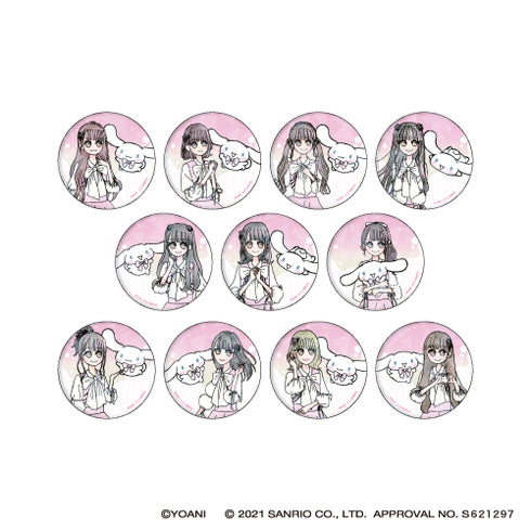 『=LOVE×シナモロール』ホログラム缶バッジ(65mm) 01/BOX (全11種)